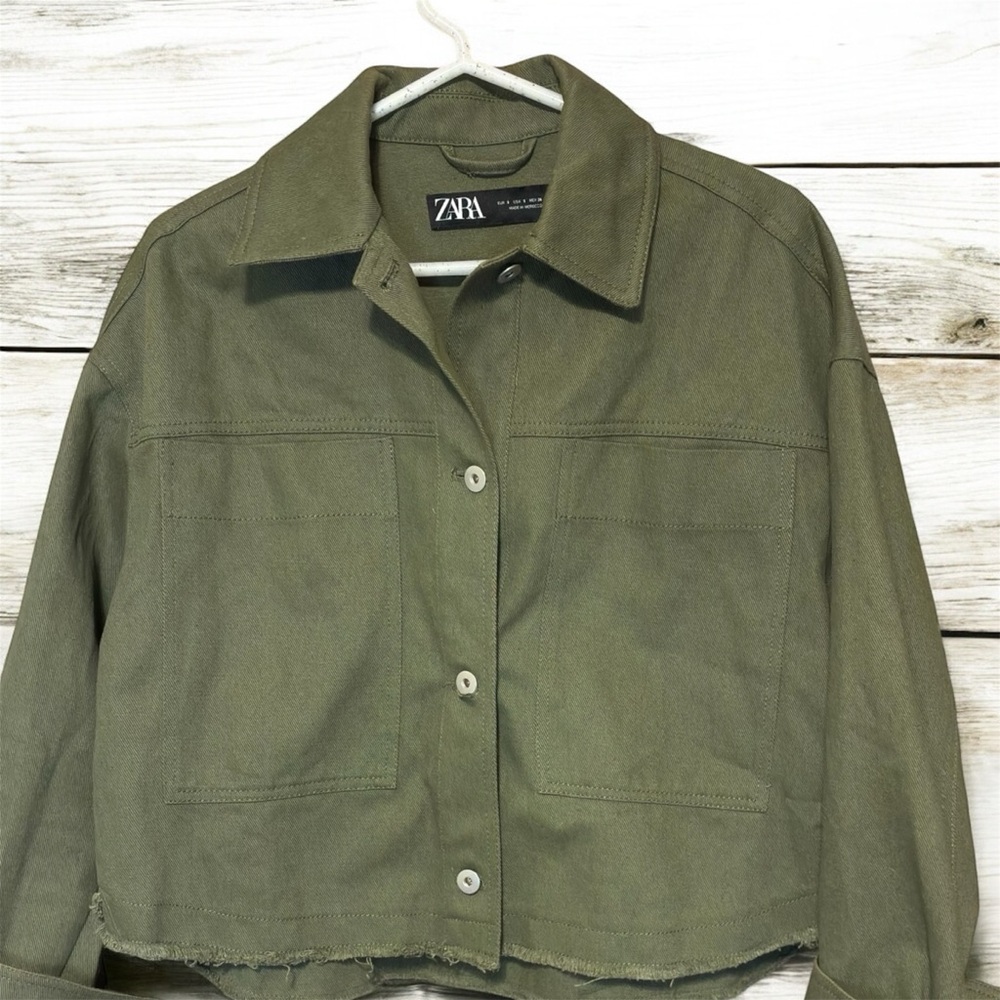 Zara Women's Olive Utility Jacket